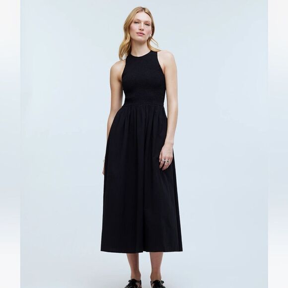 NWT Madewell The Melody Smocked Midi Dress - Picture 1 of 8